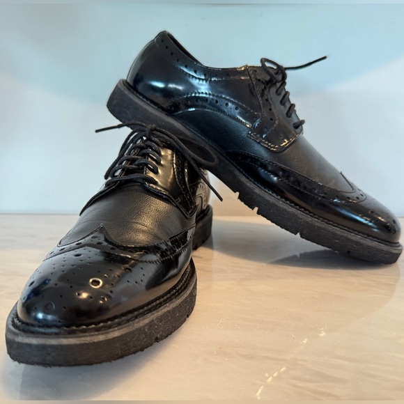 Gauchos Other - Gauchos & Co. Men’s Black Brogue Wingtip Dress Shoes — Size 44 (US 10.5)